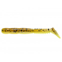 Leurre REINS Rockvibe shad 2inch Motoroil pepper/chartreuse pearl