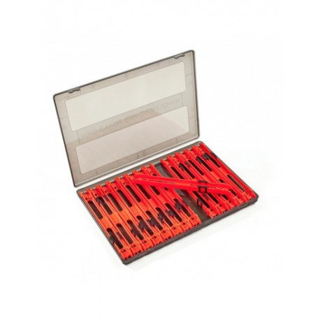 Boite à plioirs Preston Red slider winders avec plioirs de 18 cm