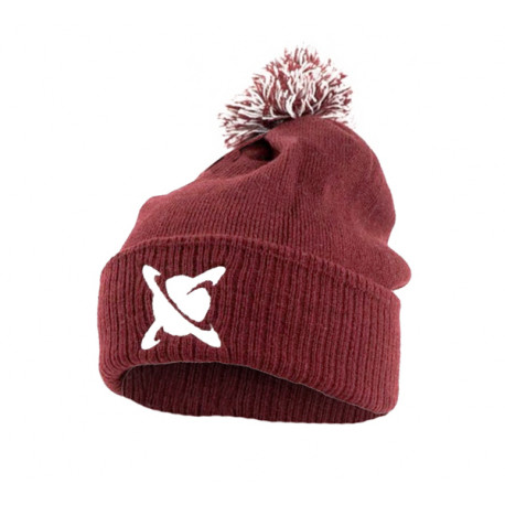 CCMOORE burgundy bobble hat