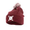 CCMOORE burgundy bobble hat