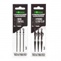 Leadcore leader KORDA hybrid lead clip gravel- 50cm- X3