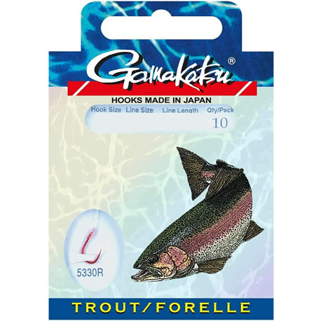 GAMAKATSU trout leader n°6 0.18mm 60cm