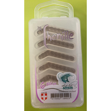 Chenilles SUD EST APPÂTS Brown Transparent (6 pieces)