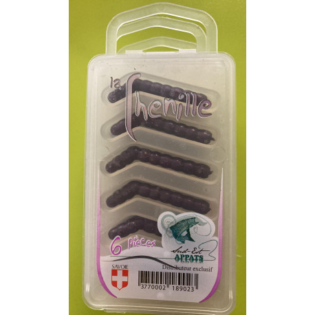 Chenilles SUD EST APPÂTS Mauve (6 pièces)