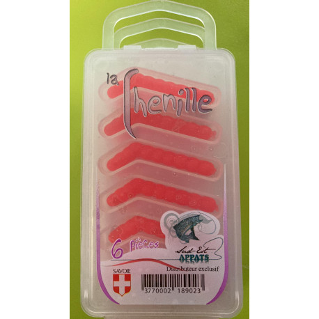 Chenilles SUD EST APPÂTS Orange (6 pièces)