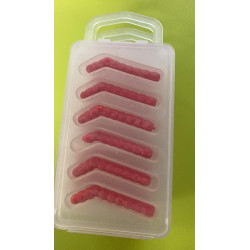 Chenilles SUD EST APPÂTS Rouge 2 (6 pièces)