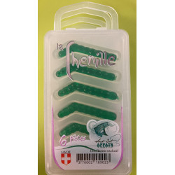 Chenilles SUD EST APPÂTS Vert foncé (6 pièces)