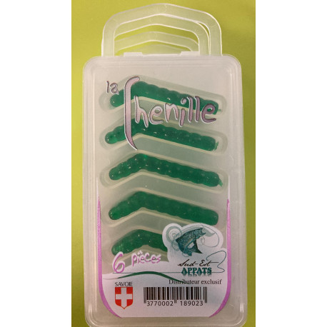 Chenilles SUD EST APPÂTS Vert foncé (6 pièces)