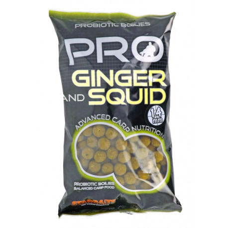 Bouillettes STARBAITS Pro Ginger Squid 1kg 14mm