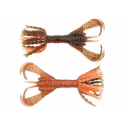 Leurre KEITECH Hyper spider 3.2inch Green pumpkin/Orange gold