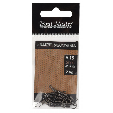 SPRO Trout master 5 barrel snap swivel n°20