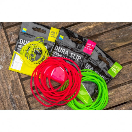 Elastique PRESTON Dura slip hybrid Size 23 (3mm) Vert