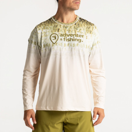 ADVENTER FISHING Functional UV Black bass XL T-shirt