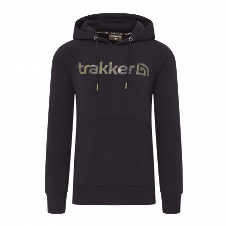 Hoody TRAKKER logo black camo- S
