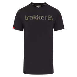 T-Shirt TRAKKER CR logo black camo - Taille XL