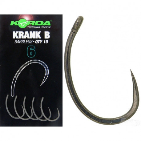 Hooks KORDA Krank barbless n°2