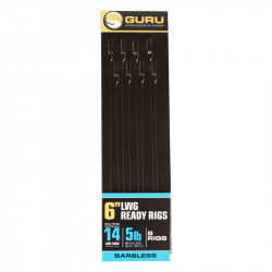Bas de ligne GURU Lwg ready rigs en 0.13mm - hameçons de 18
