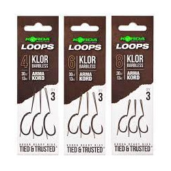 Section loops KORDA klor barbless n°6