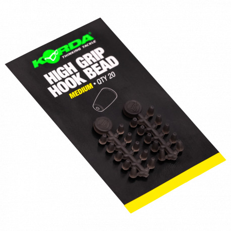 KORDA high grip Hook bead vert  Medium  Qté: 20