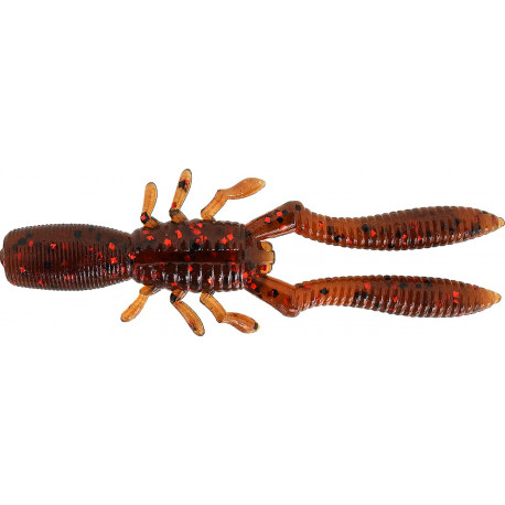 Leurre MEGABASS Bottle shrimp 2.4inch Ebimiso red flake