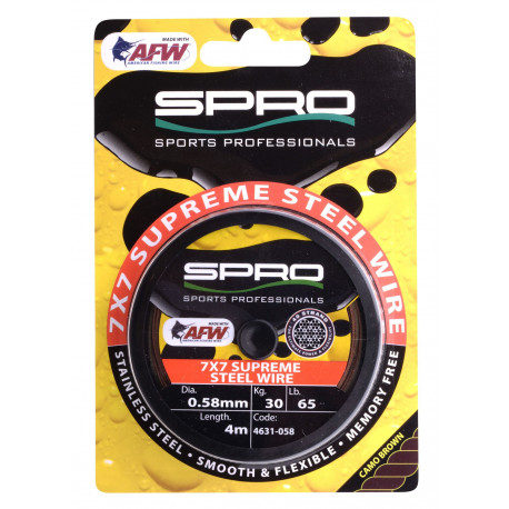 Acier SPRO 7*7 Supreme Steel Wire 12kg 4m