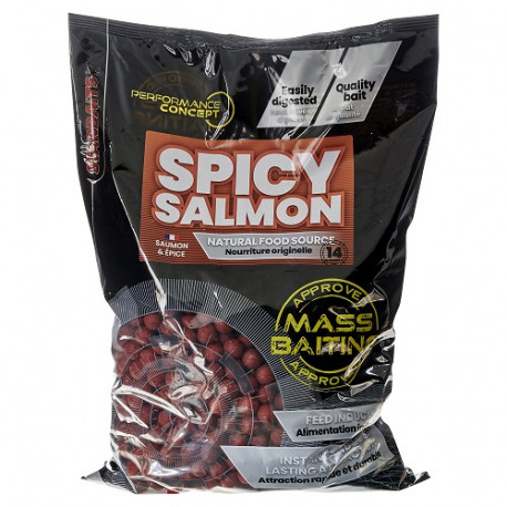 STARBAITS boilies mass baiting Spicy Salmon 3kg 20mm
