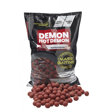 Bouillettes STARBAITS mass baiting Hot Demon 3kg 20mm
