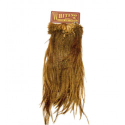 Cou de coq WHITING Coq de Leon Silver Saddle Grizzly dyed Brown