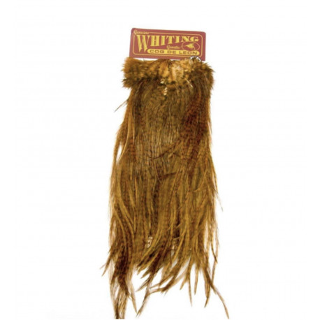 WHITING Coq de Leon Silver Saddle Grizzly dyed Brown