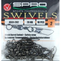 SPRO swivel Barrel safety snap n°8