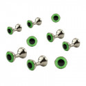 Yeux TRAUN RIVER Tungsten Argent Vert 6 mm 2.4gr