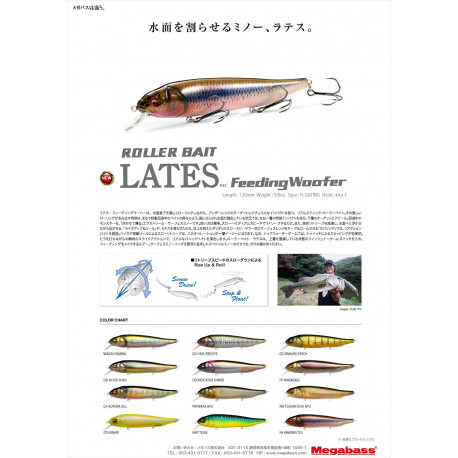 Leurre MEGABASS Lates PM Tsukimi ochi ayu