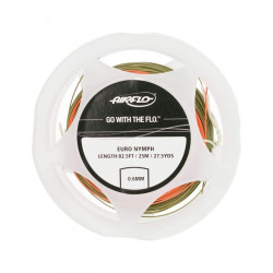 Soie AIRFLO Euro nymph Ultra light 60 mm Olive/Orange