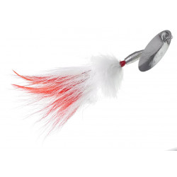 Cuiller PANTHER MARTIN Muskie MaraBuck 28gr Silver white red