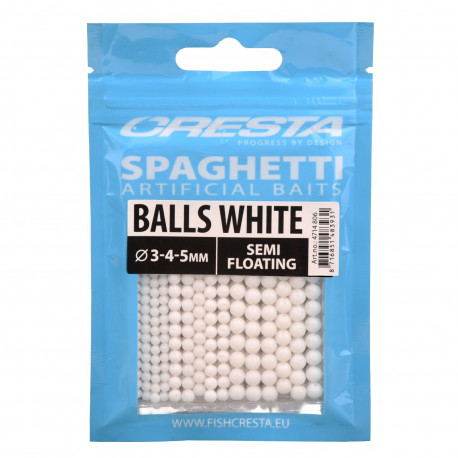 Artificial bait CRESTA Mouse balls white