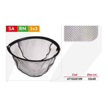 MILO red darkness pro match landing net head - 50x40cm