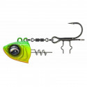 Montage SAVAGE GEAR Monster vertical heads n°1 40gr Chartreuse