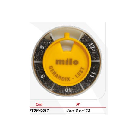 MILO gerardix cylindrical shot box n°8-12