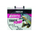 Nylon POWERLINE Carbonflex Special trout FLASH 0.20mm 4.580kg Pink