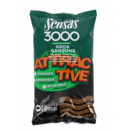 Amorce 3000 SENSAS Attractive gros gardons 1 kg