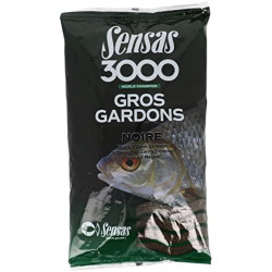 Groundbait SENSAS 3000 GROS GARDONS BLACK 1 KG
