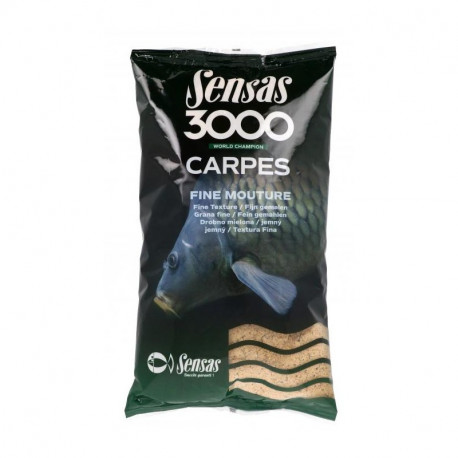 Amorce SENSAS 3000 CARPES ET GROS POISSONS FINE MOUTURE 1kg