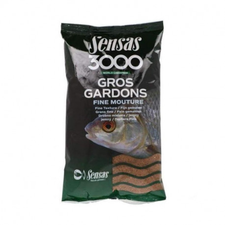 Amorce SENSAS 3000 GROS GARDONS FINE MOUTURE 1KG