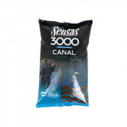 SENSAS 3000 Canal black fine ground bait 1KG