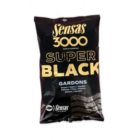 Amorce SENSAS 3000 Super black gardon 1kg