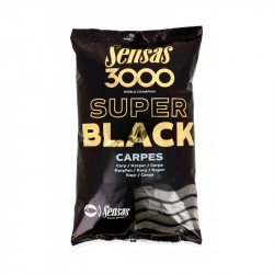 SENSAS 3000 Super black carp bait 1kg