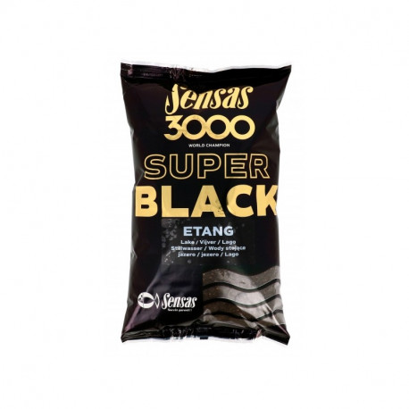 SENSAS 3000 Super black pond bait 1kg