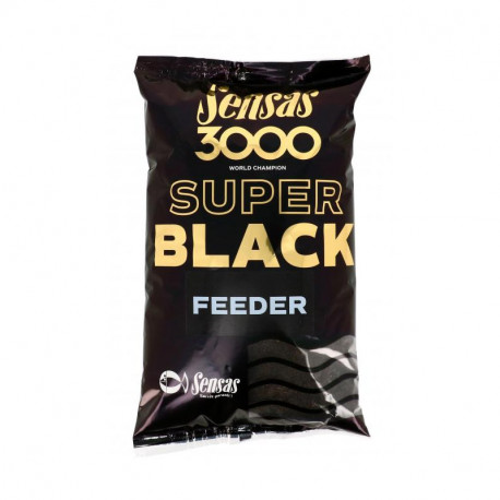 Amorce SENSAS 3000 Super black feeder 1kg