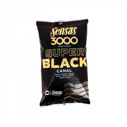 SENSAS 3000 Super black channel bait 1kg