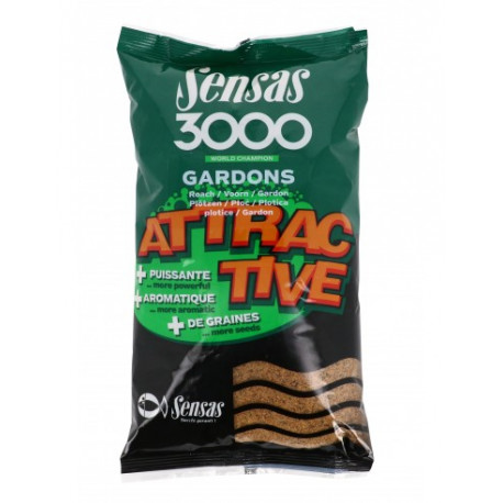 Amorce SENSAS 3000 Attractive Gardons  1kg